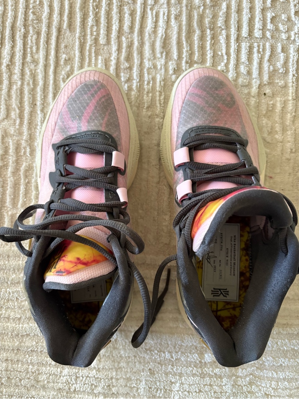 Nike Pink and Gray Athletic Sneakers
Size 7.5 Men’s
Worn once